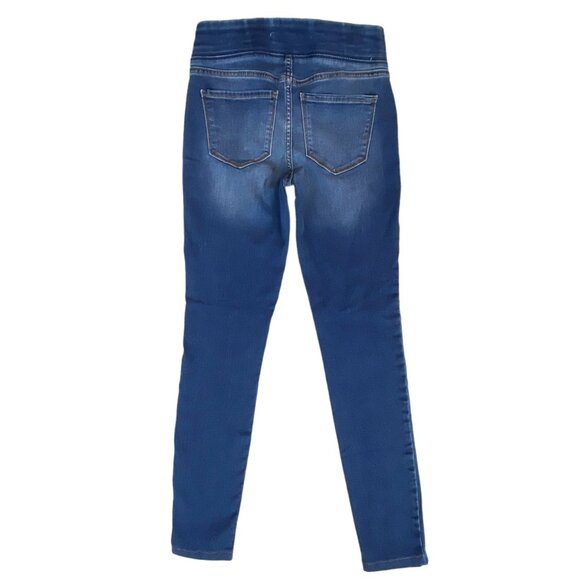 Old Navy Rockstar Jeans Jeggings Pull On Medium Wash Blue Denim Stretch 2 - Picture 2 of 5